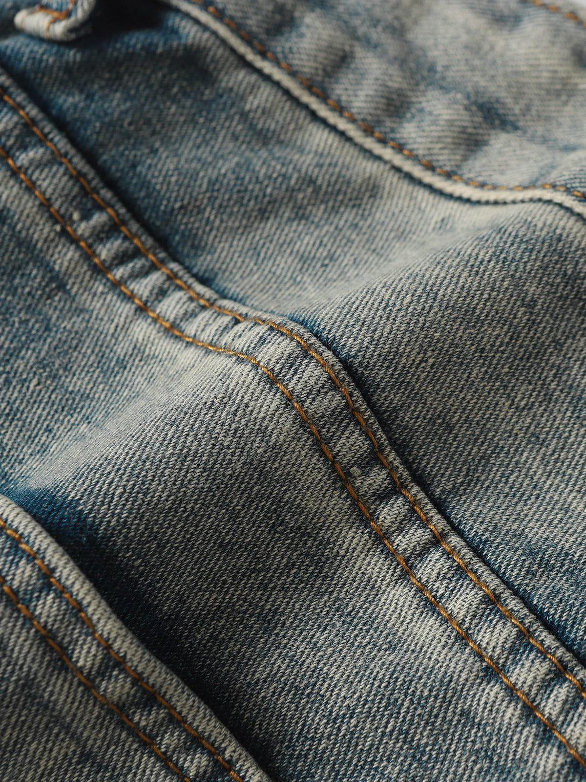 Aelfric Eden Washed Distressed Bootcut Jeans Product Image