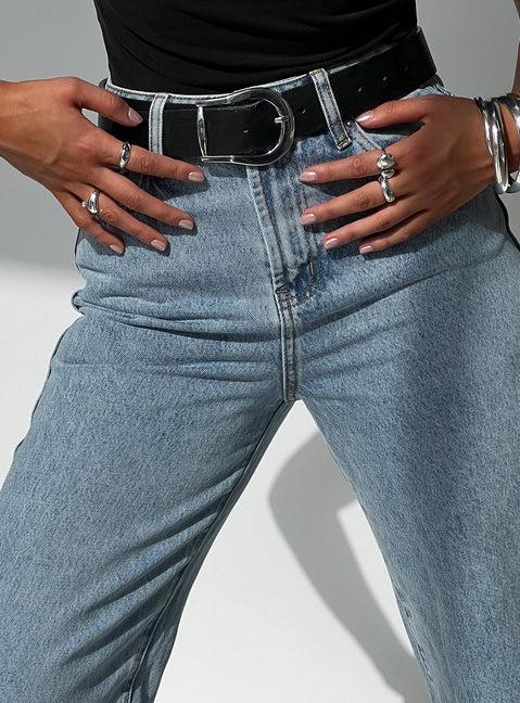 Breslin Belt Black / Silver Product Image