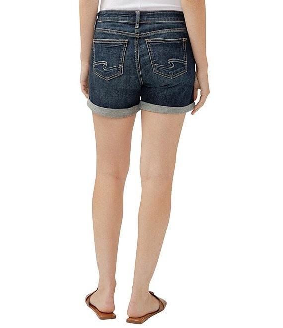 Silver Jeans Co. Elyse Mid Rise Curvy Fit Shorts Product Image