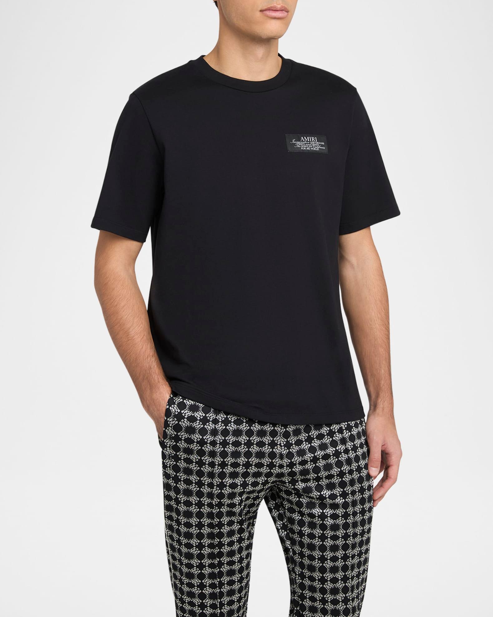 Mens Spirit Logo Cotton Crewneck T-Shirt Product Image