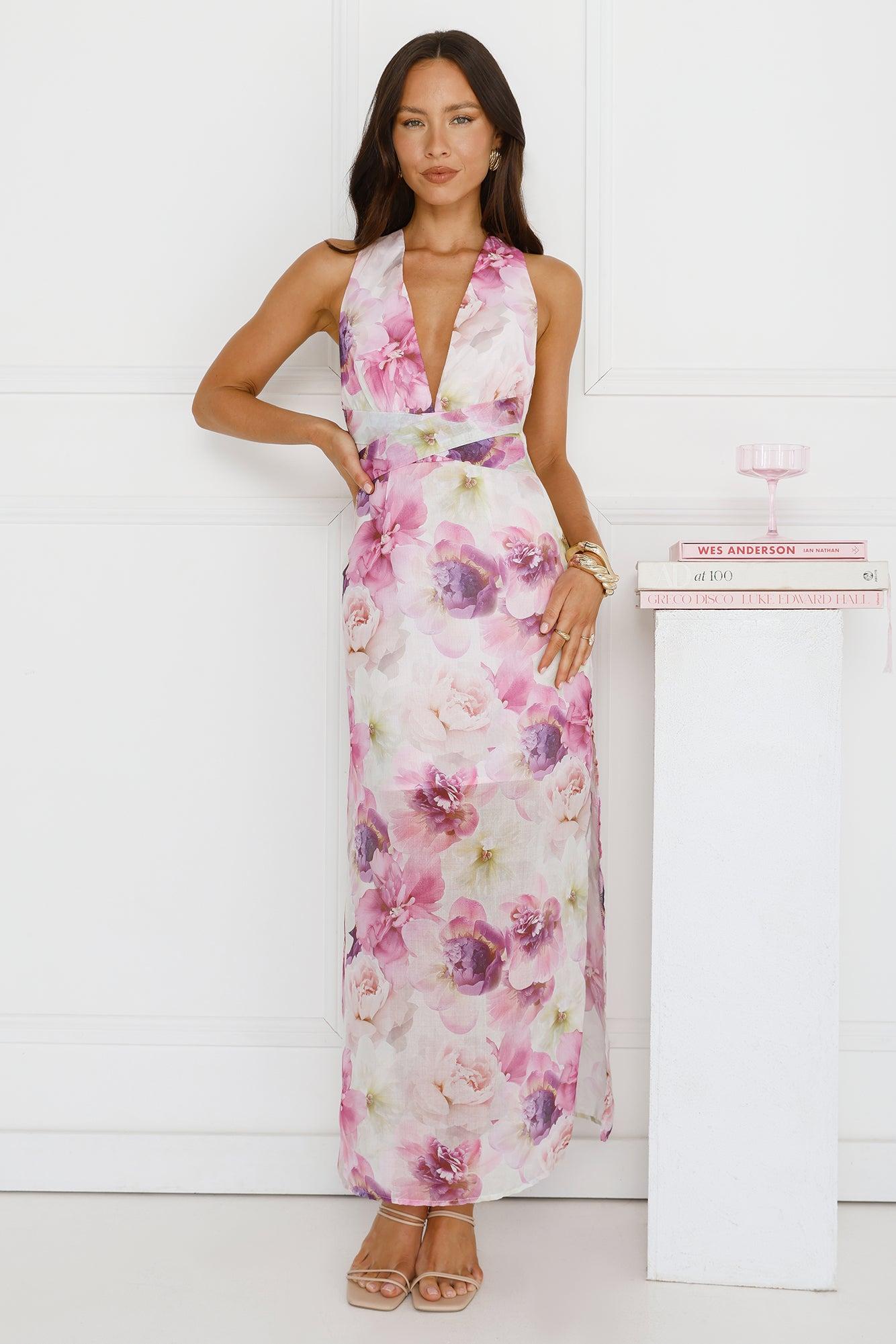 Late Night Mood Maxi Dress Purple Product Image