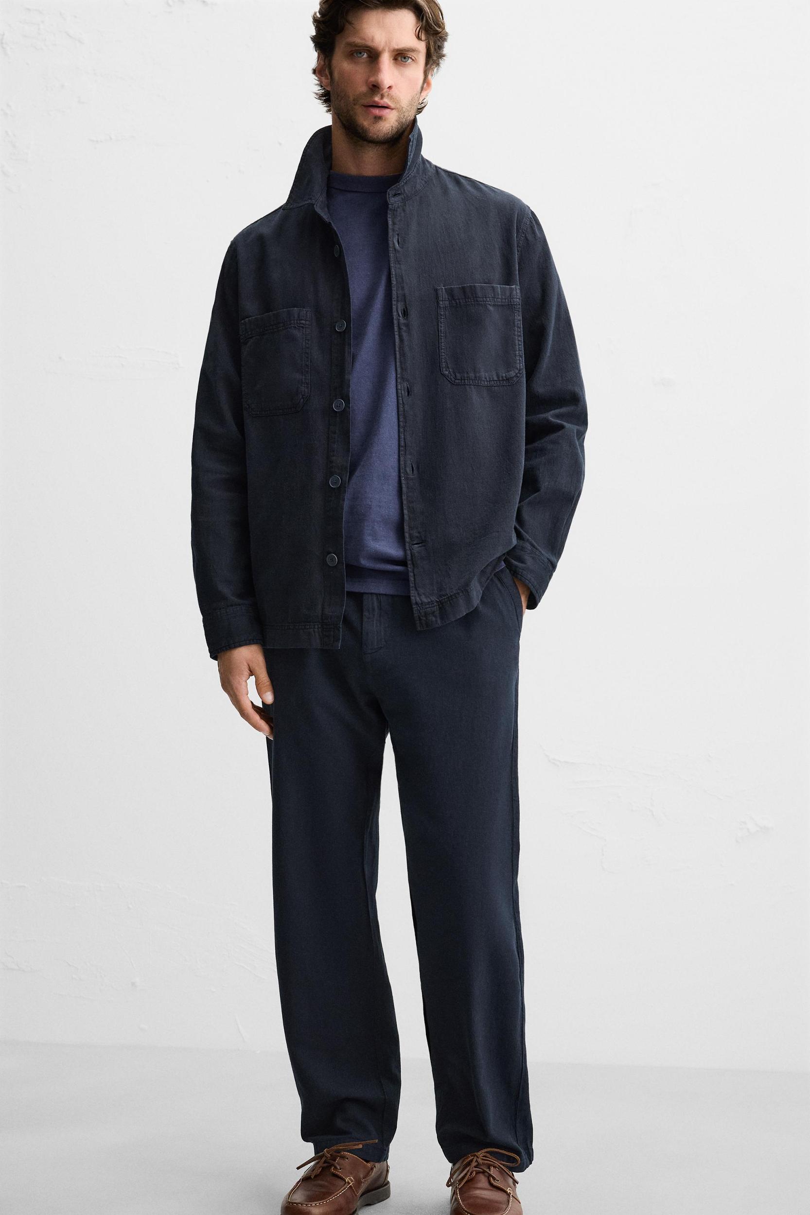 COTTON-LINEN PANTS Product Image