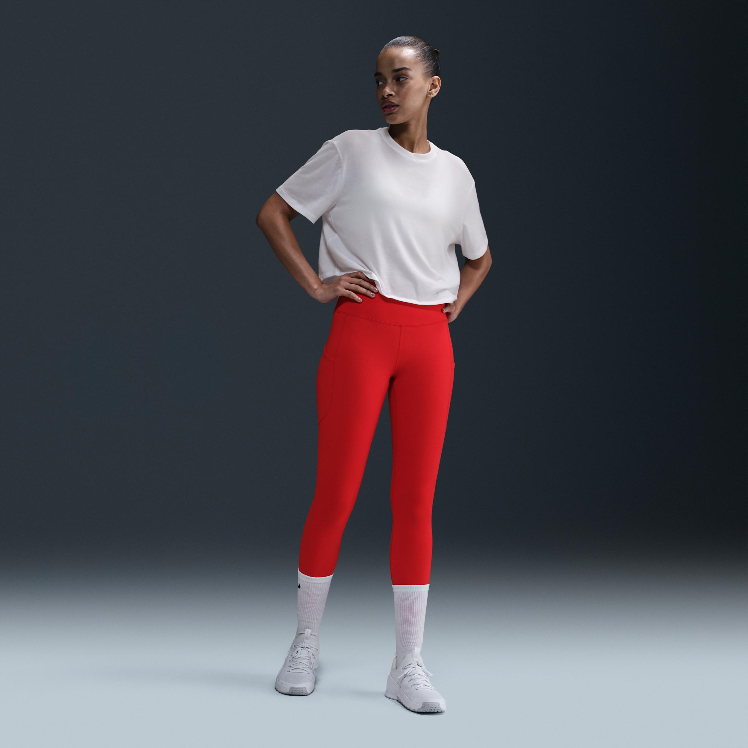 Nike Women's One Relaxed Dri-FIT Cropped Short-Sleeve Top Product Image