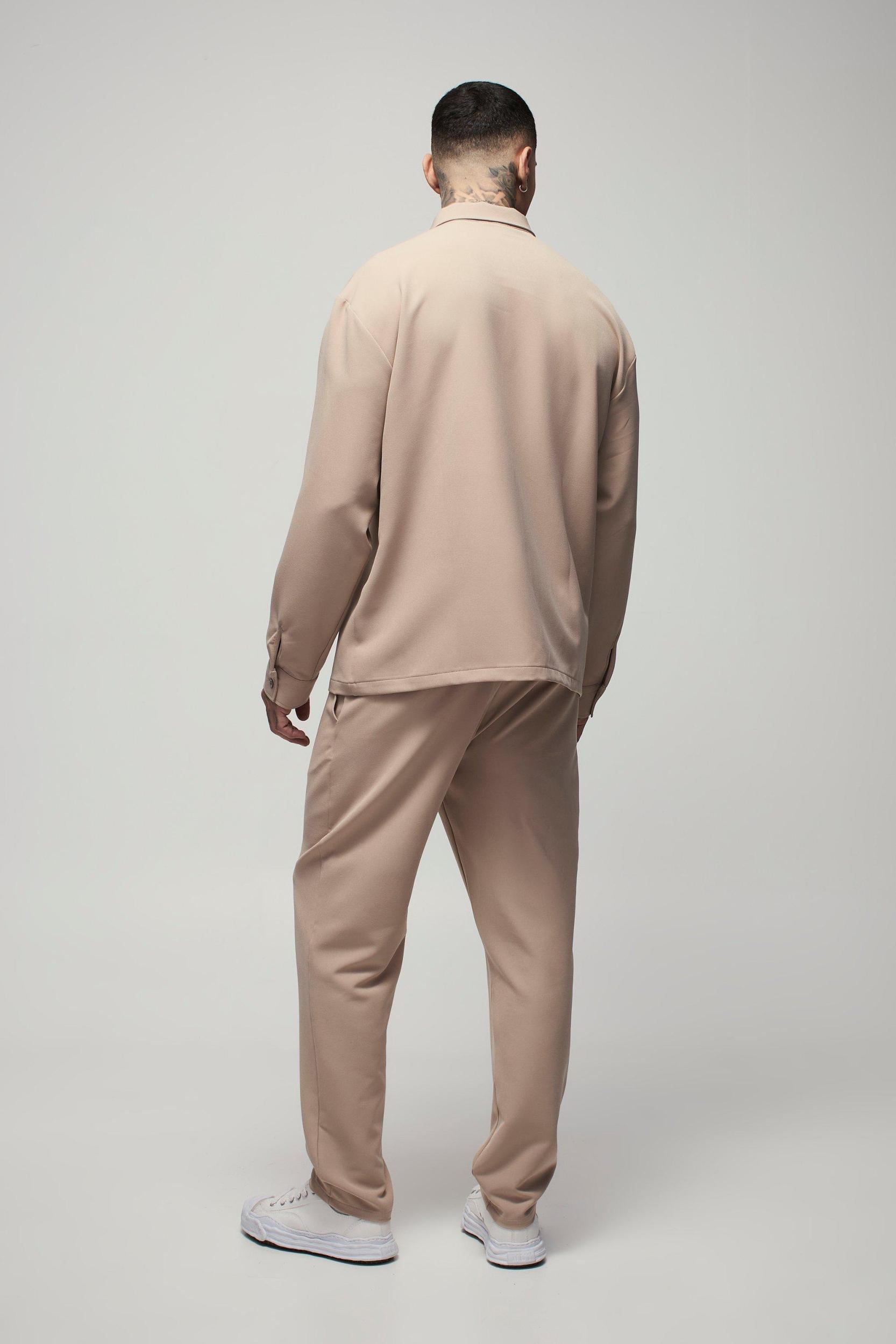 Tall Stretch Woven Tapered Pants | boohooMAN USA Product Image