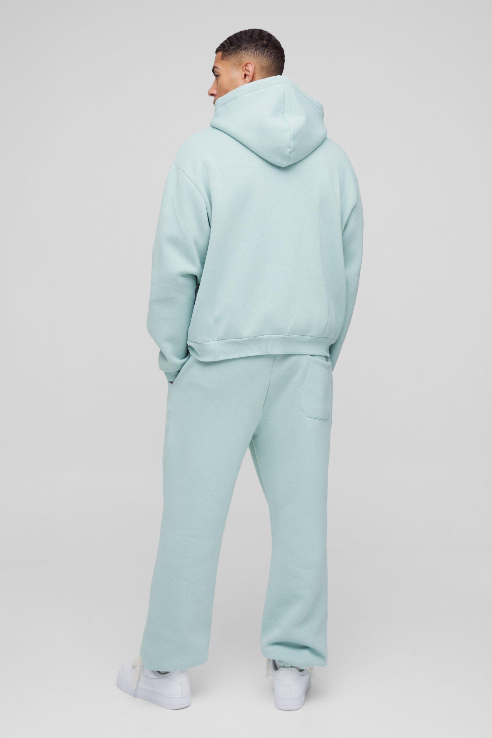 Oversized Homme Applique Zip Through Hoodie | boohooMAN USA Product Image