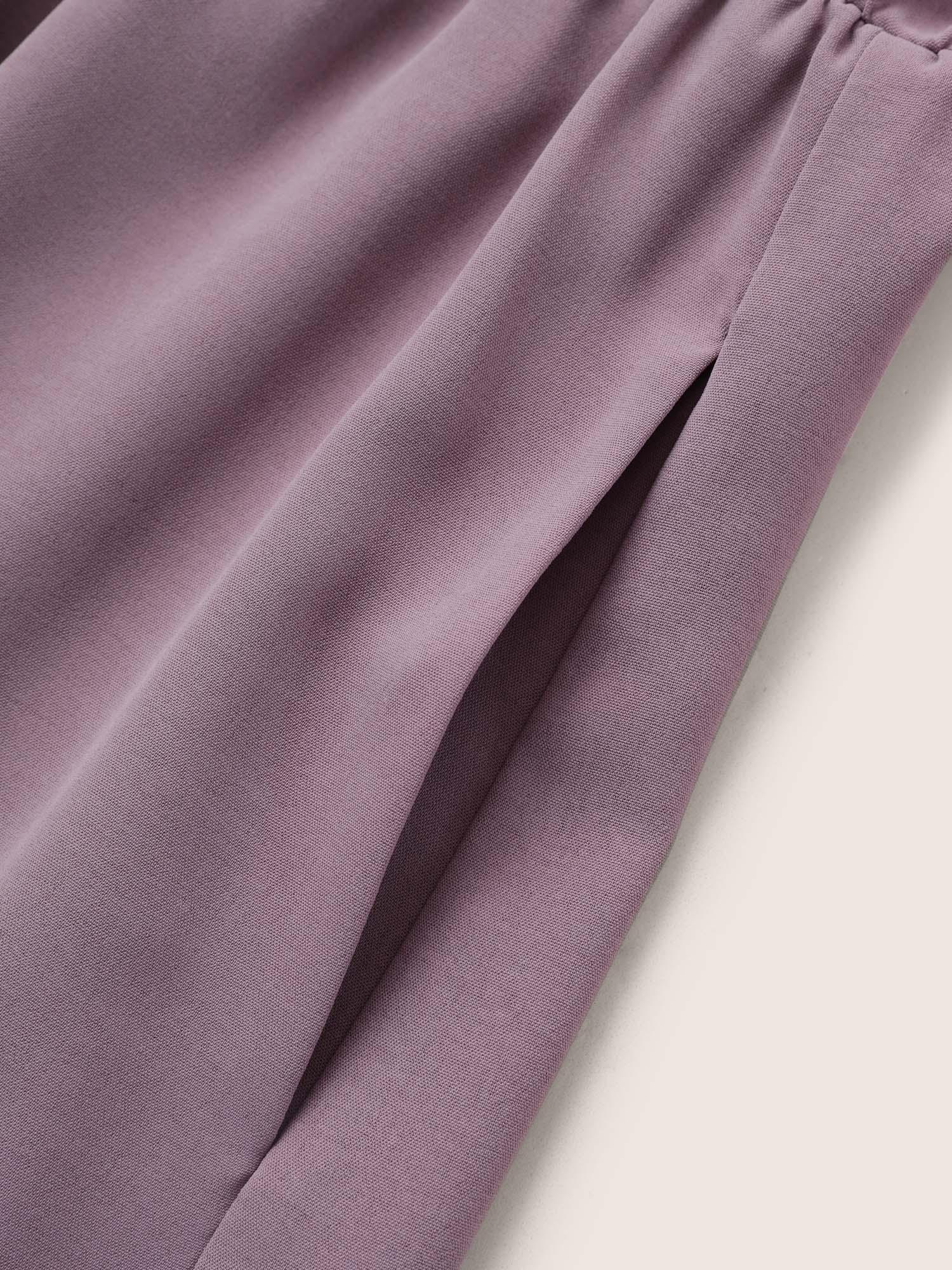 Bloom Dress - Solid Tie Surplice Ruffle High Low Dress Female Product Image