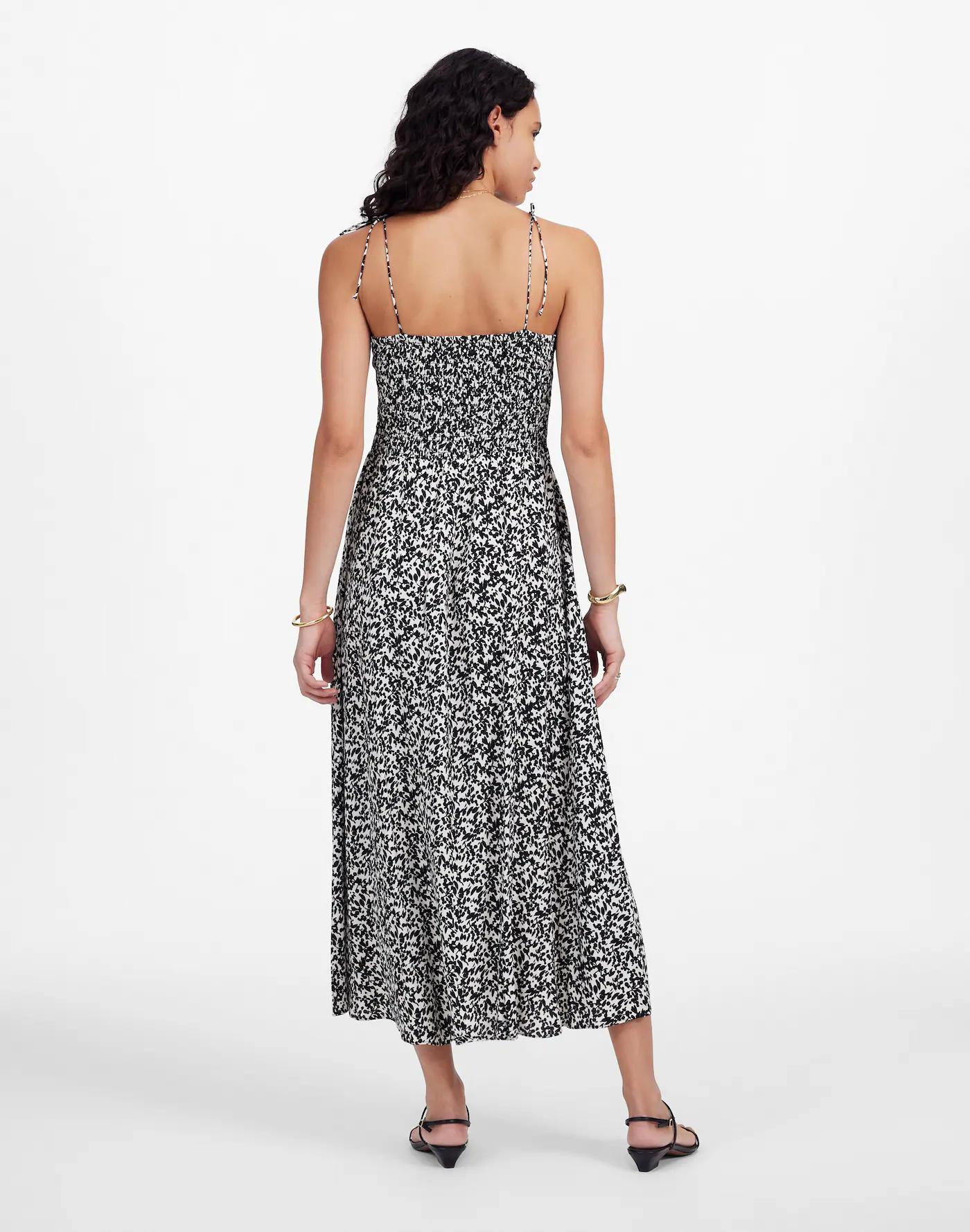 Tie Shoulder Midi Dress in Floral Product Image