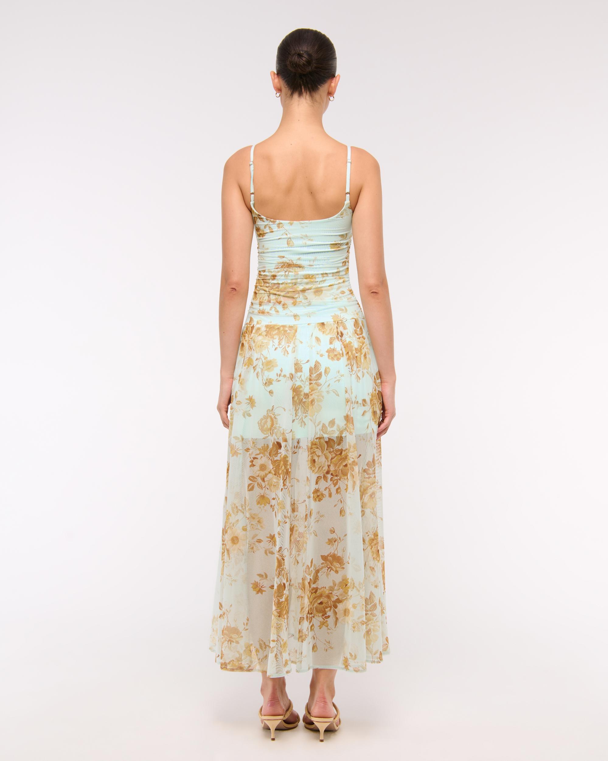 Bra-Free Flowy Sheer Maxi Dress Product Image