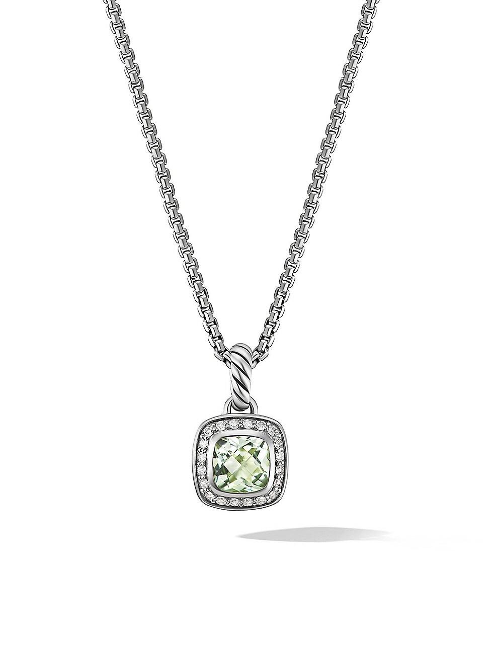 Womens Petite Albion Pendant Necklace in Sterling Silver Product Image