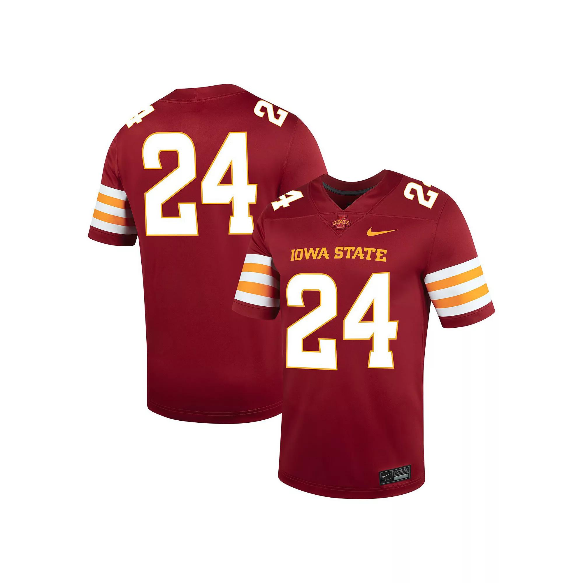 Men's Nike #24 Cardinal Iowa State Cyclones Untouchable Football Jersey,  Product Image