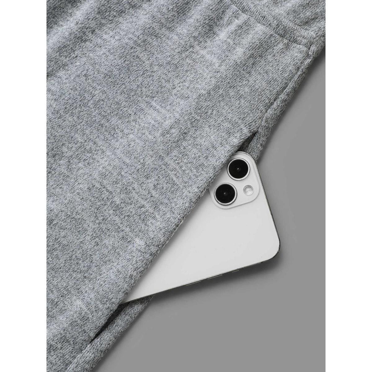 Plus Size LightGray Supersoft Button Drawstring Straight Jumpsuit Women Casual Half Sleeve Round Neck Everyday Loose Jumpsuits BloomChic 22-24/3X Product Image