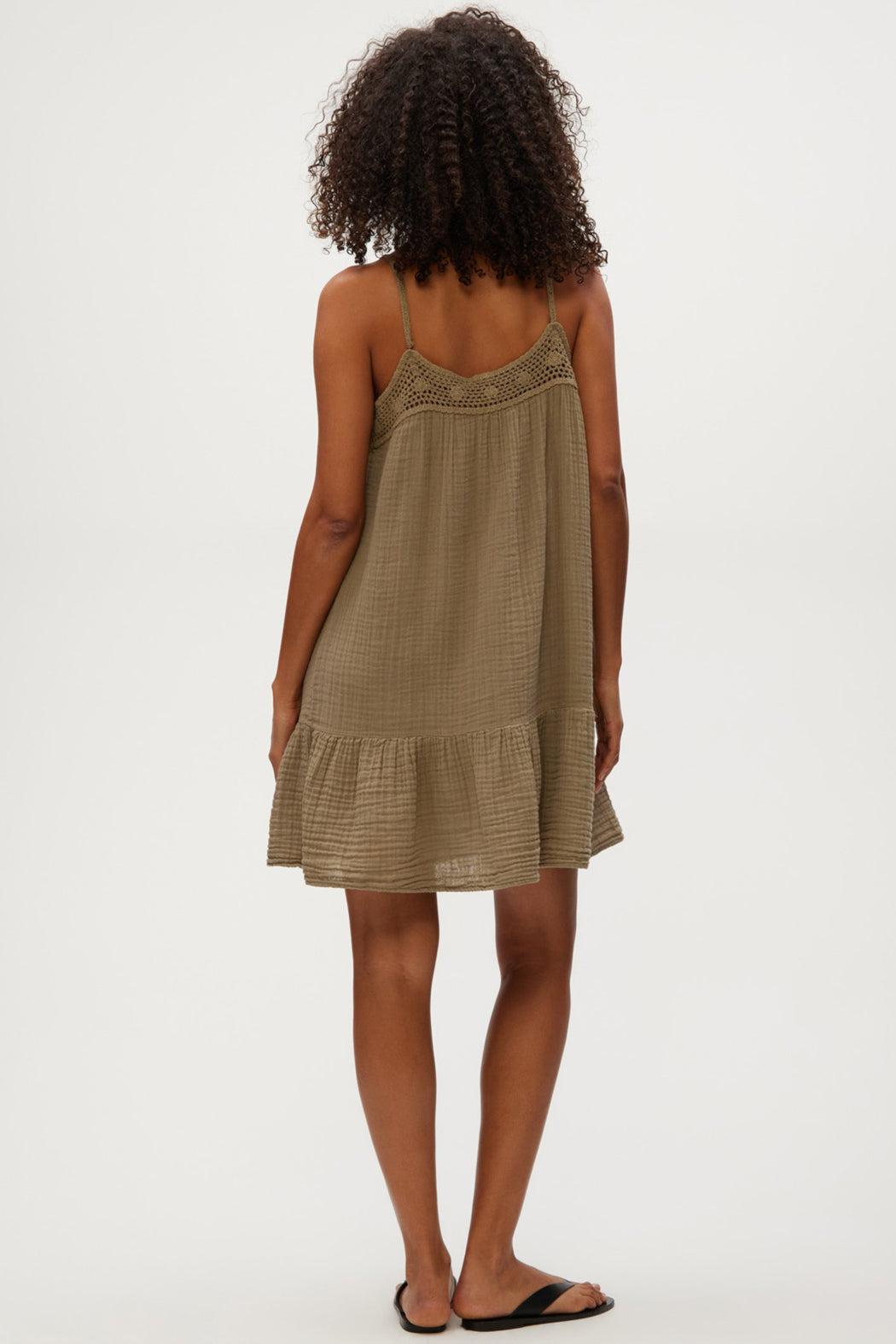 Emree Crochet Trim Mini Dress Product Image