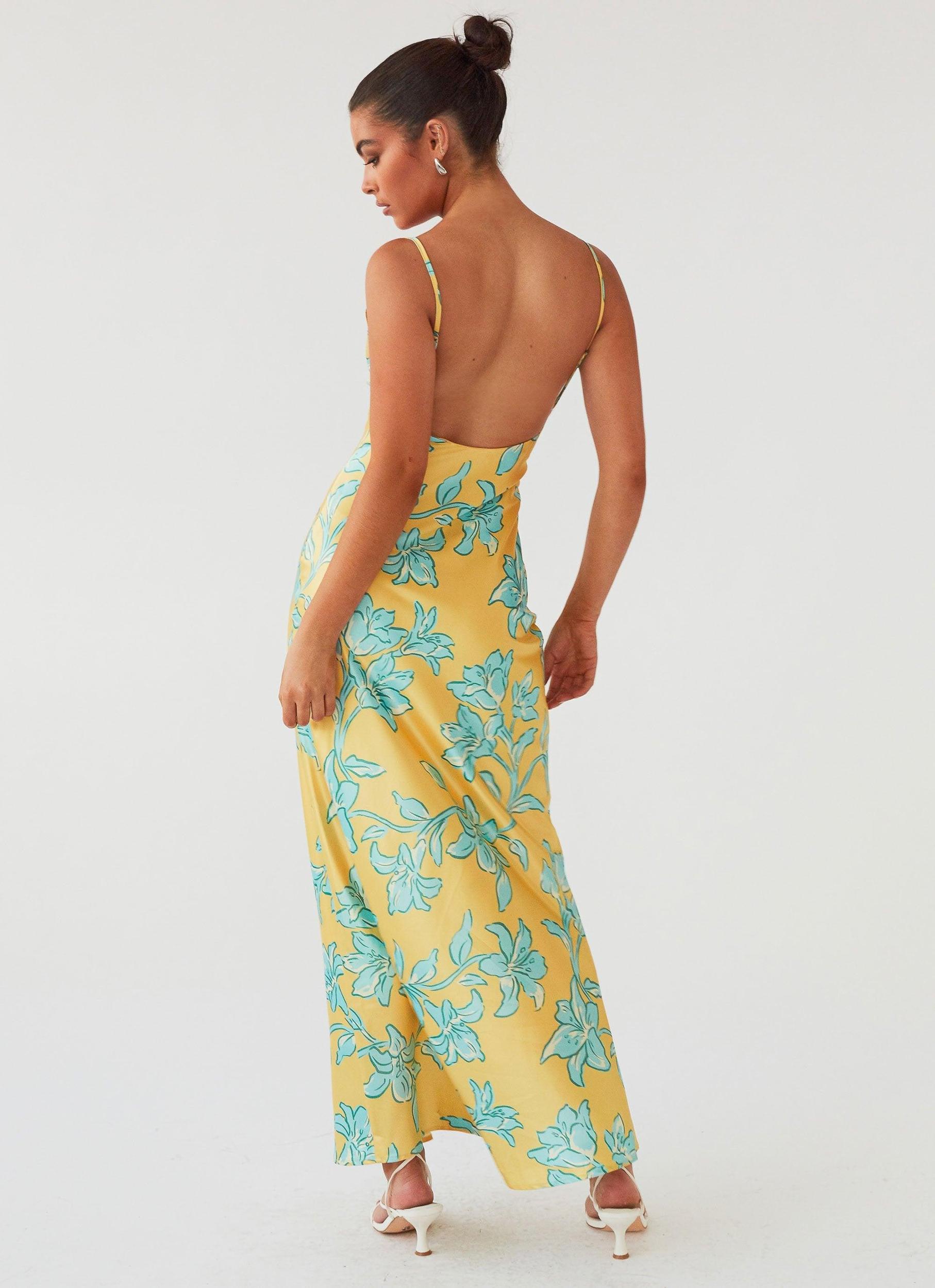 Sorrento Sun Maxi Dress - Golden Bloom Product Image