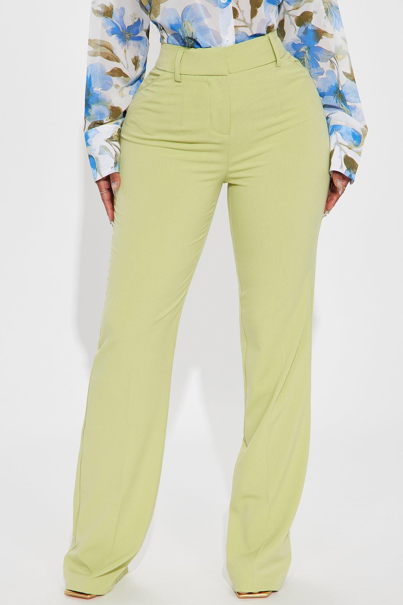 Tasha Dressy High Rise Pants - Sage Product Image