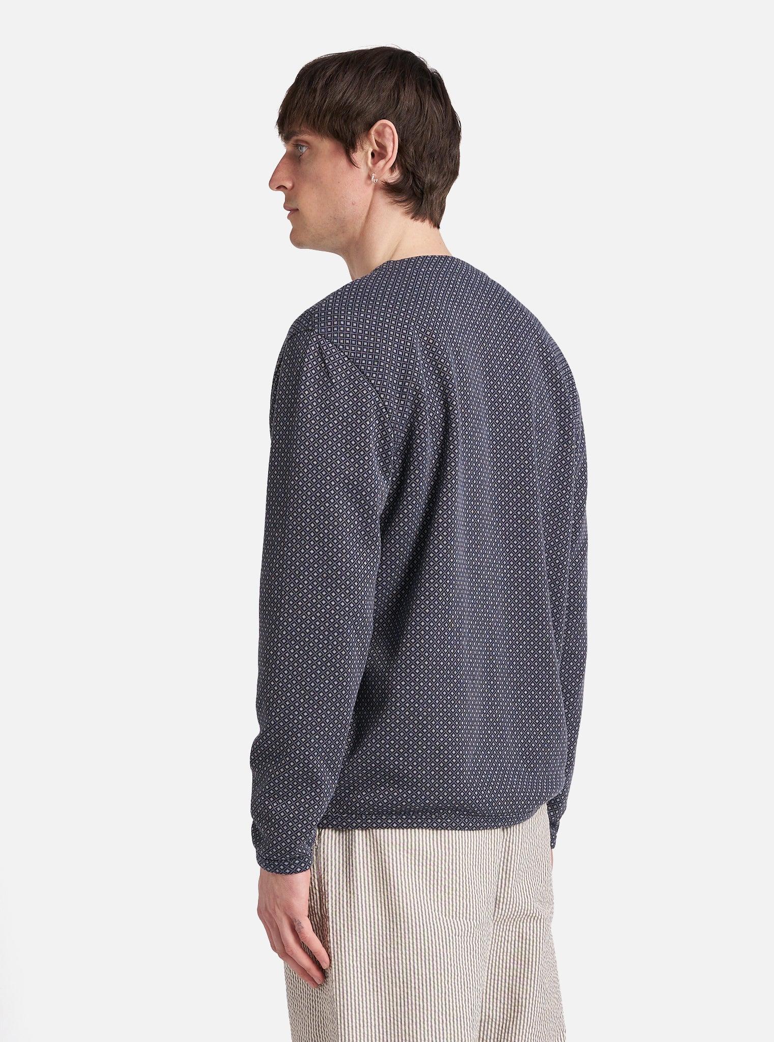 Navy Argyll Jersey Cardigan Product Image