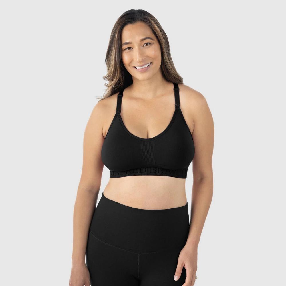 Kindred Bravely Women's Sublime Nursing Sports Bra - Black - Large Busty Product Image