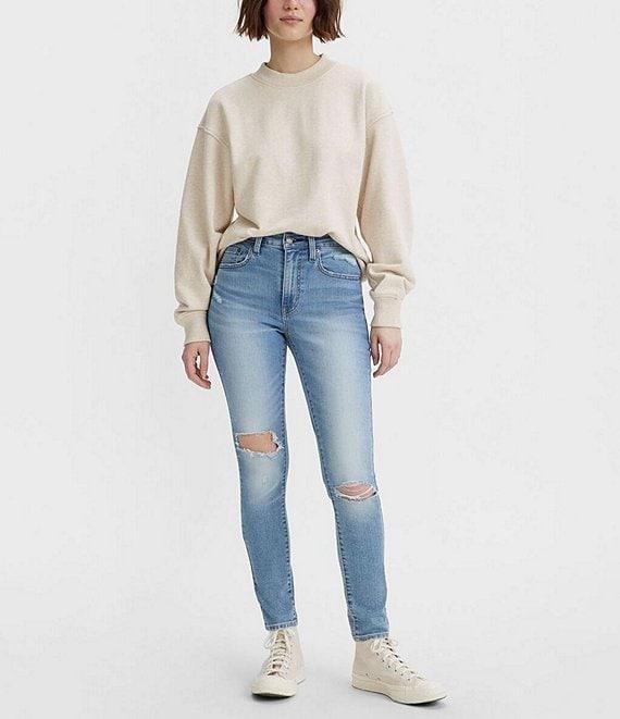 Levi's® 721 High Rise Destructed Skinny Jeans Product Image