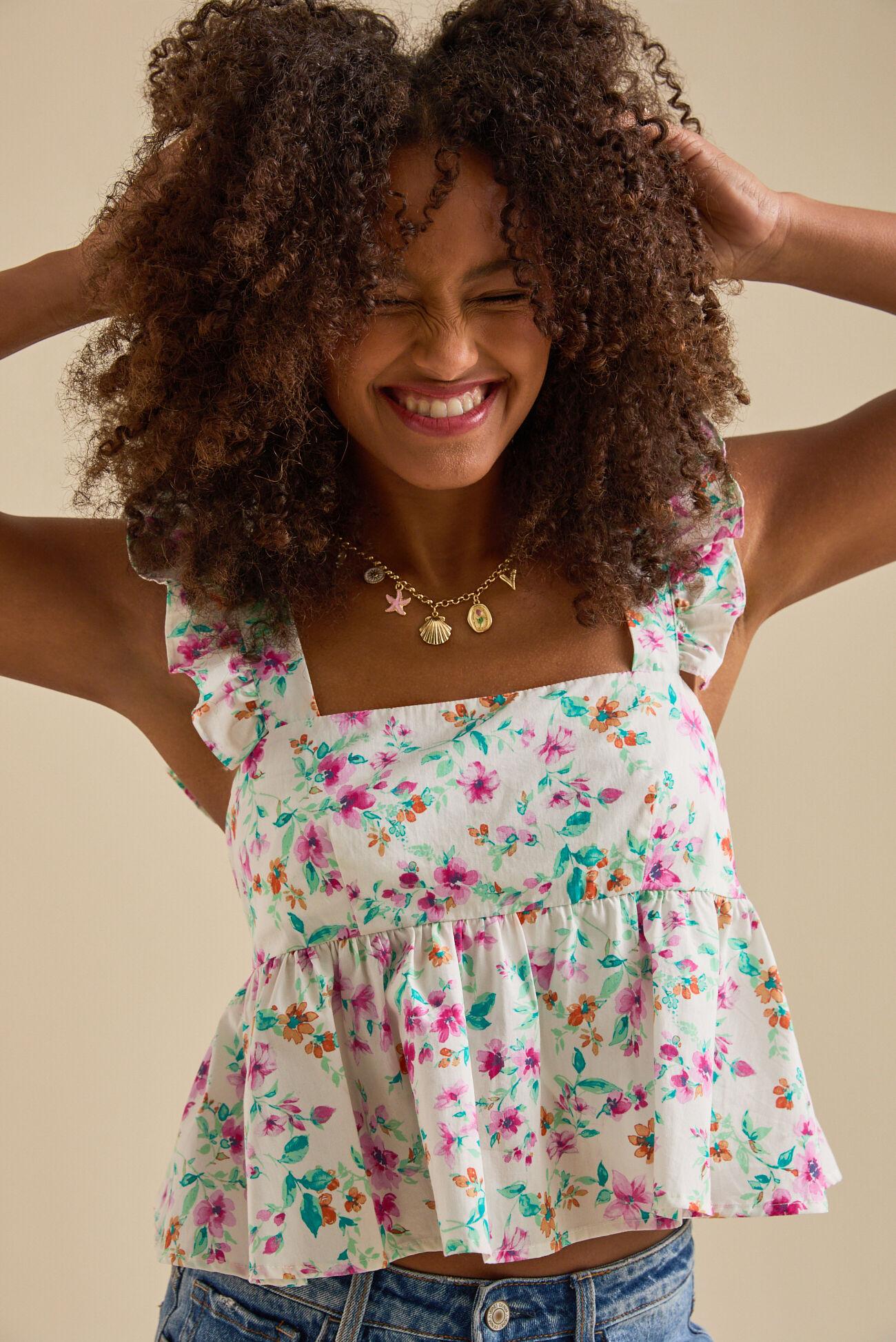 Betsy Bow Back Babydoll Tank Product Image