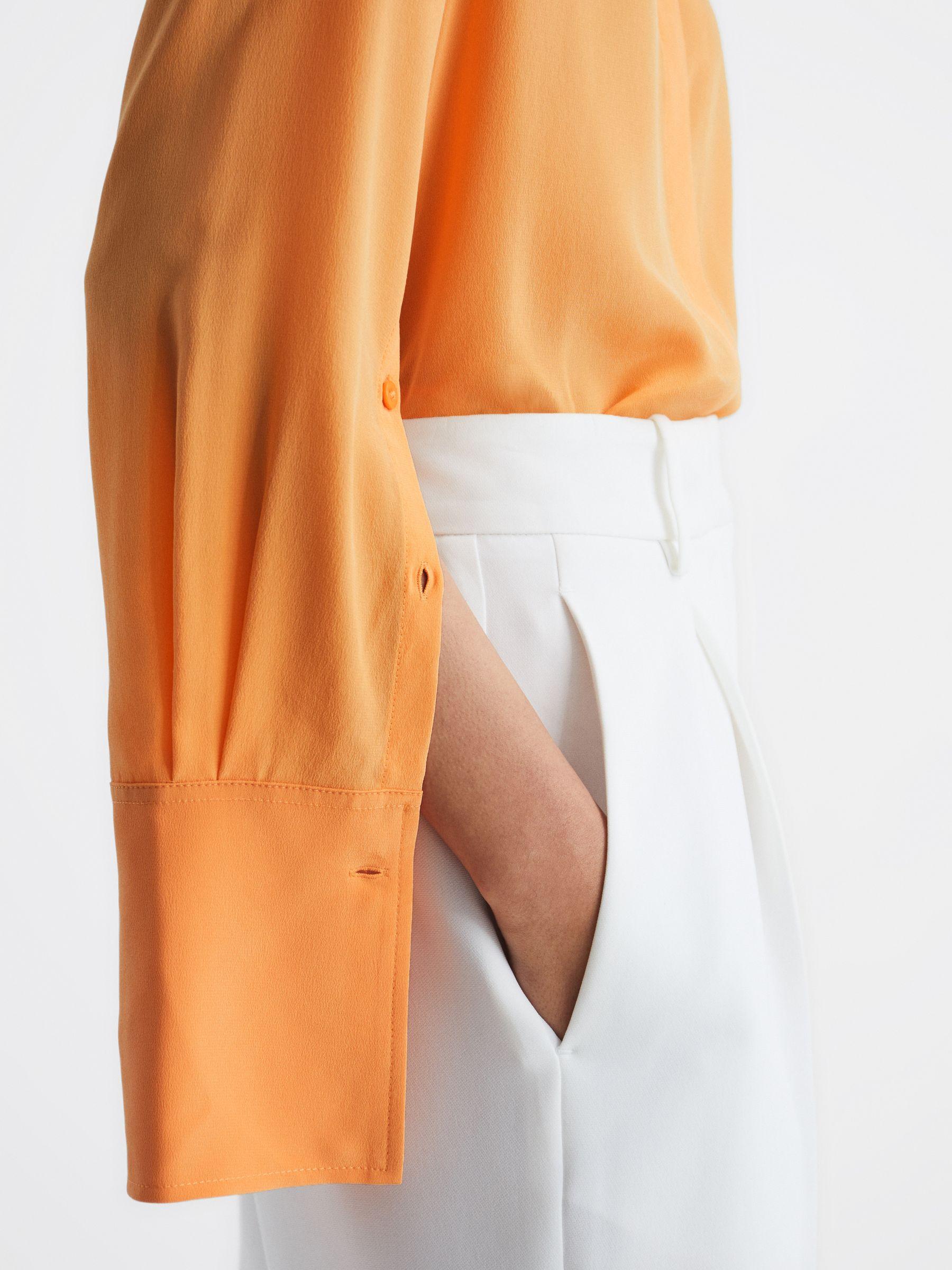 Silk Shirt in Orange Product Image