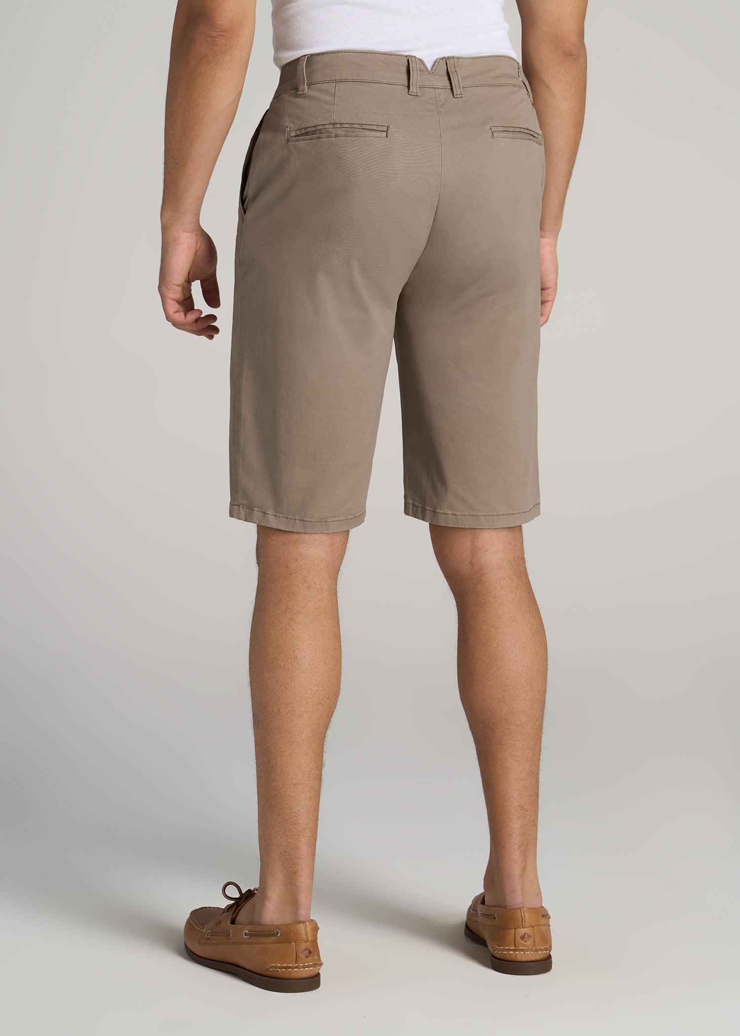 Chino Shorts for Tall Men in Desert Khaki Male Product Image