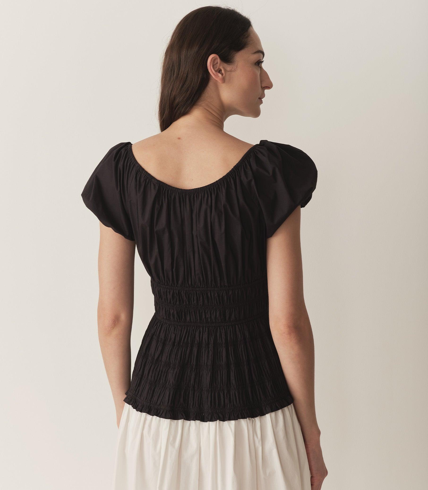 ENYA DRESS -- BLACK AND SALT Product Image