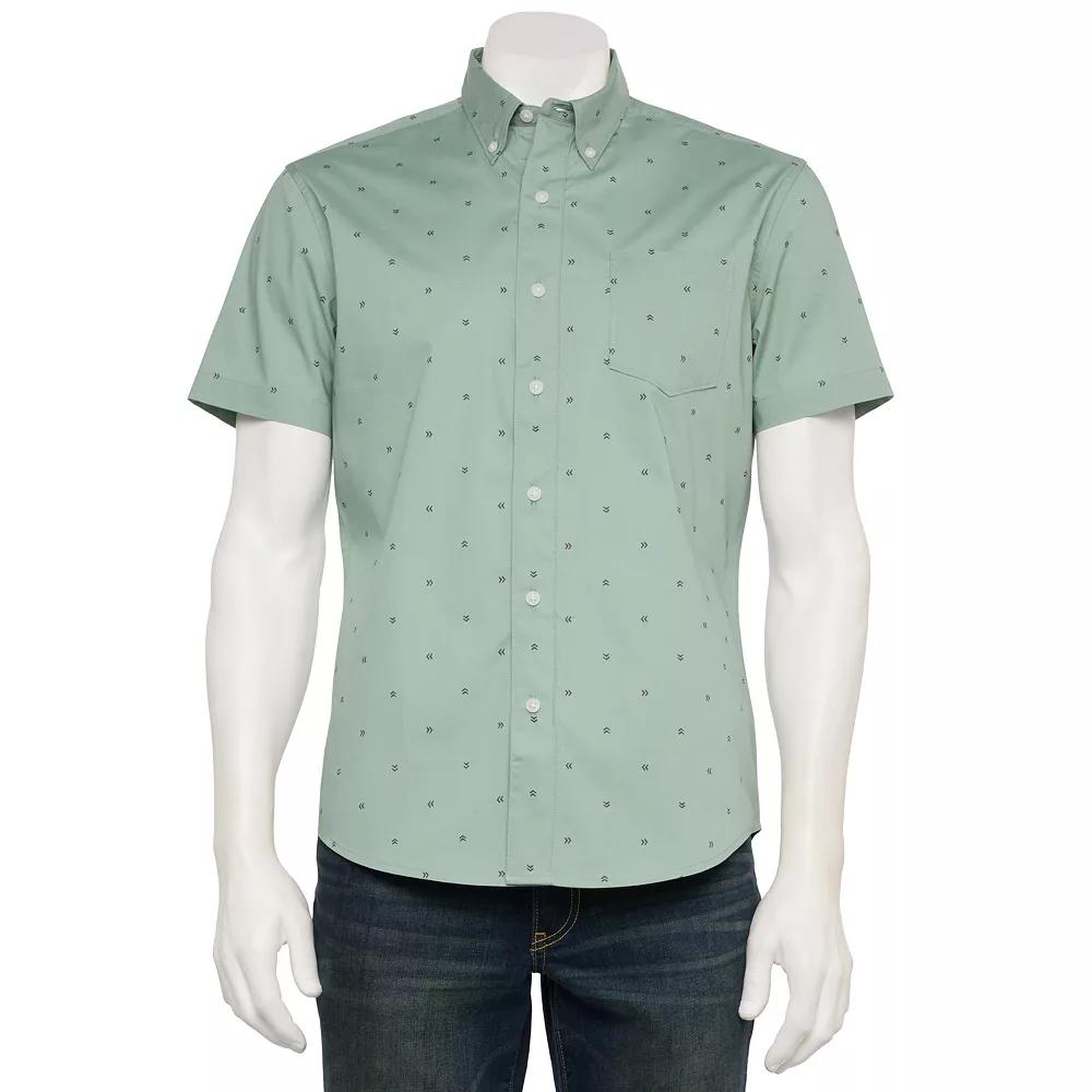 Men's Sonoma Goods For Life® Adaptive Short Sleeve Perfect Length Shirt,  Product Image