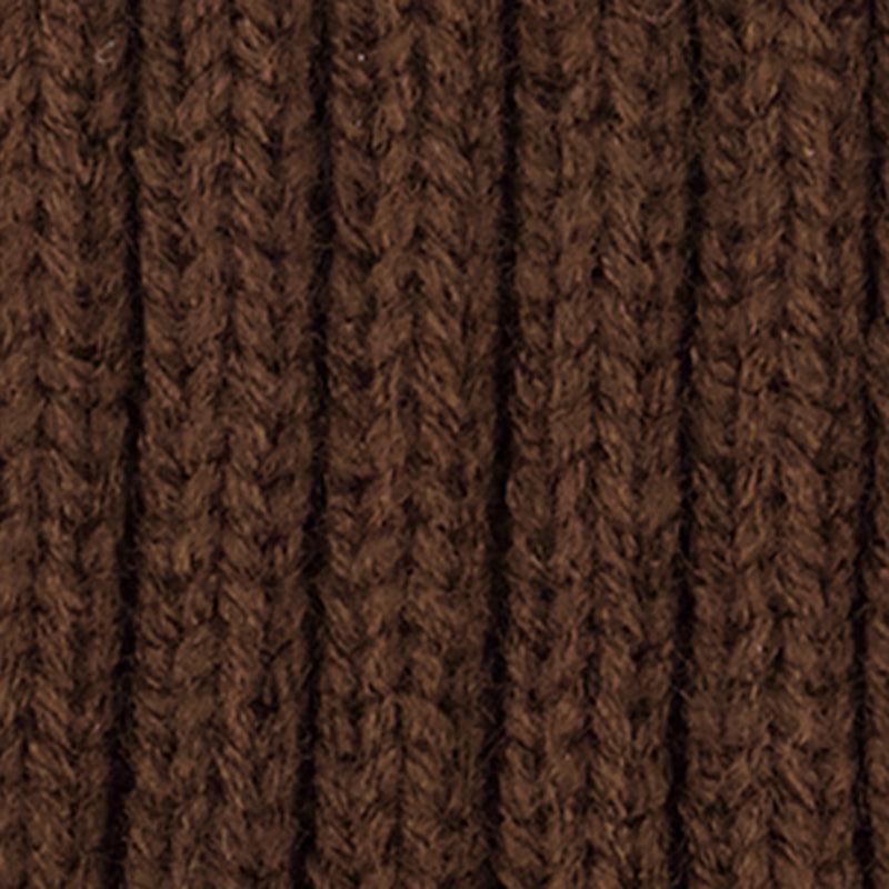 Trendy Faux Fur Pom Pom Detail Ribbed Knit Beanie Female Product Image