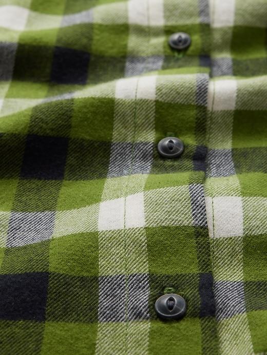 Cropped Flannel Shirt Product Image
