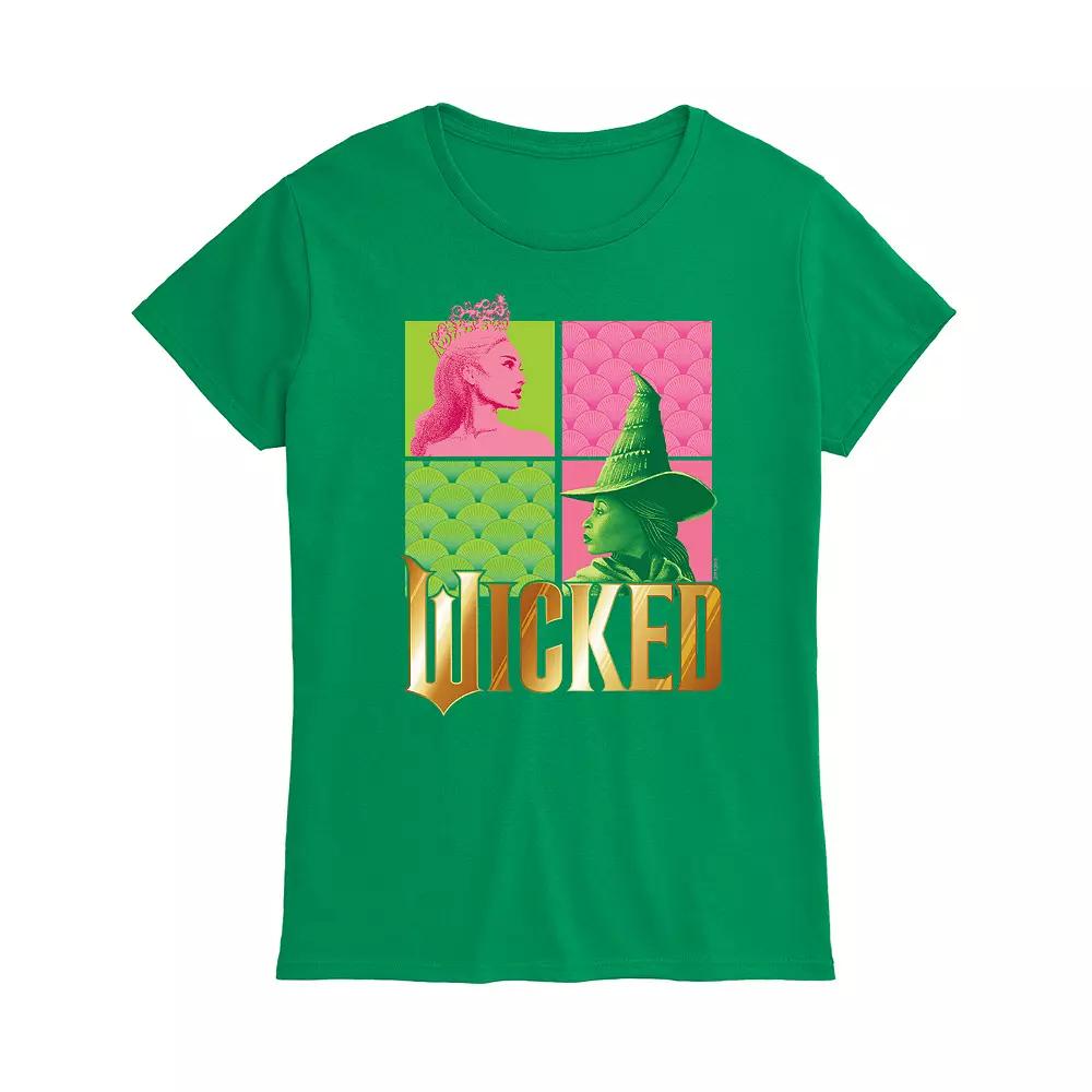 Women's Wicked Glinda & Elpha Grid Graphic Tee,  Product Image