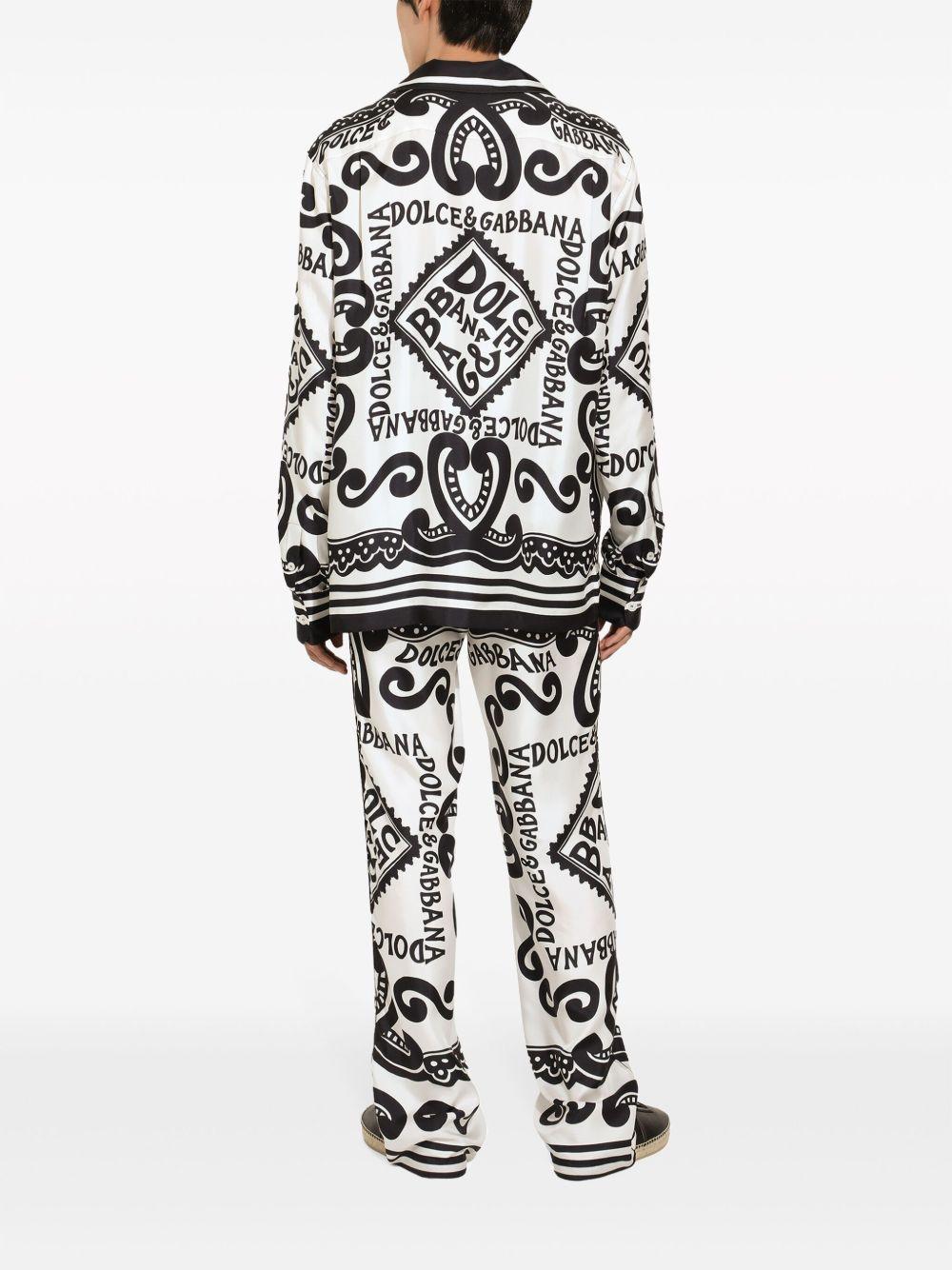 printed silk shirt Product Image