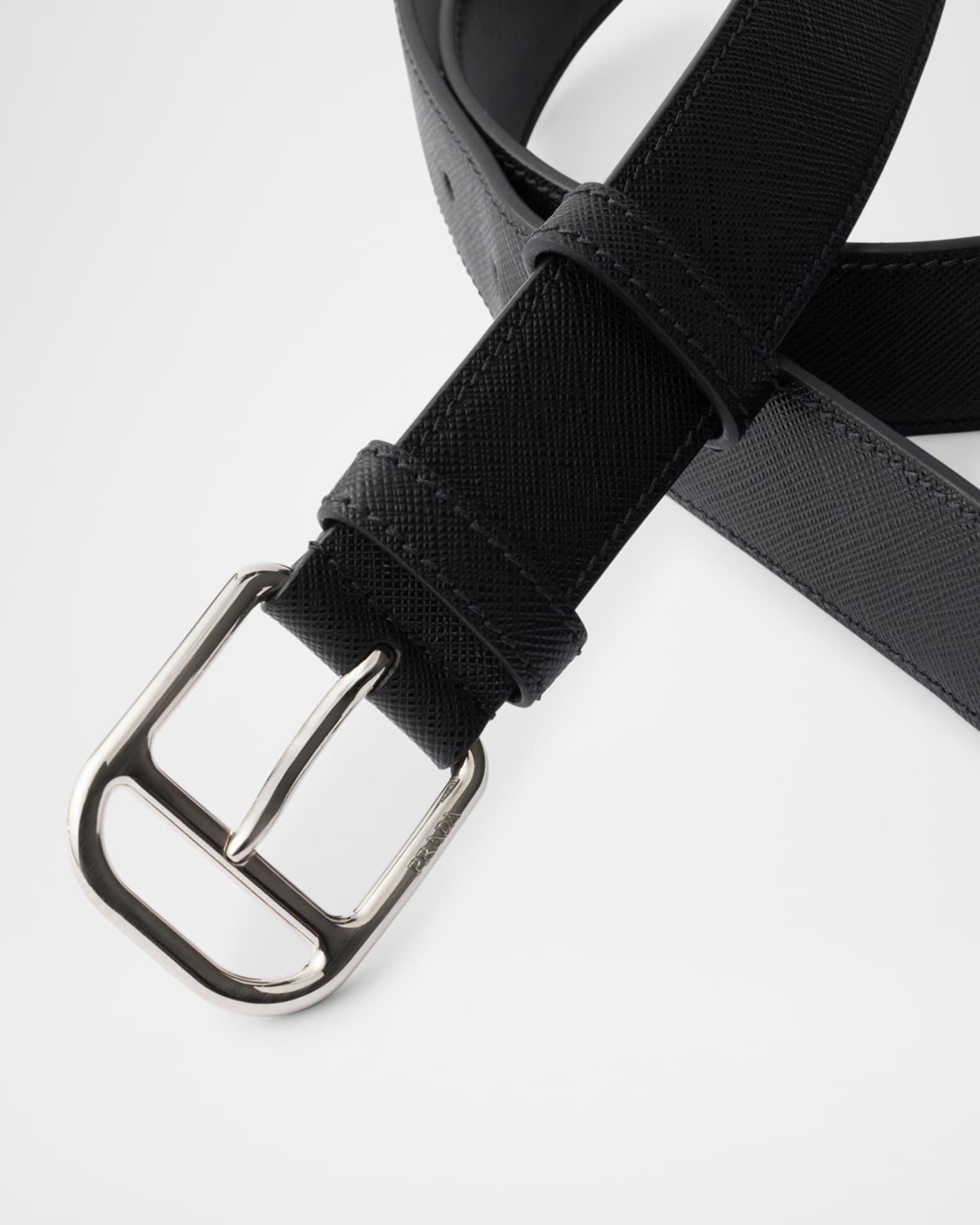 Men's Saffiano Leather Belt Product Image