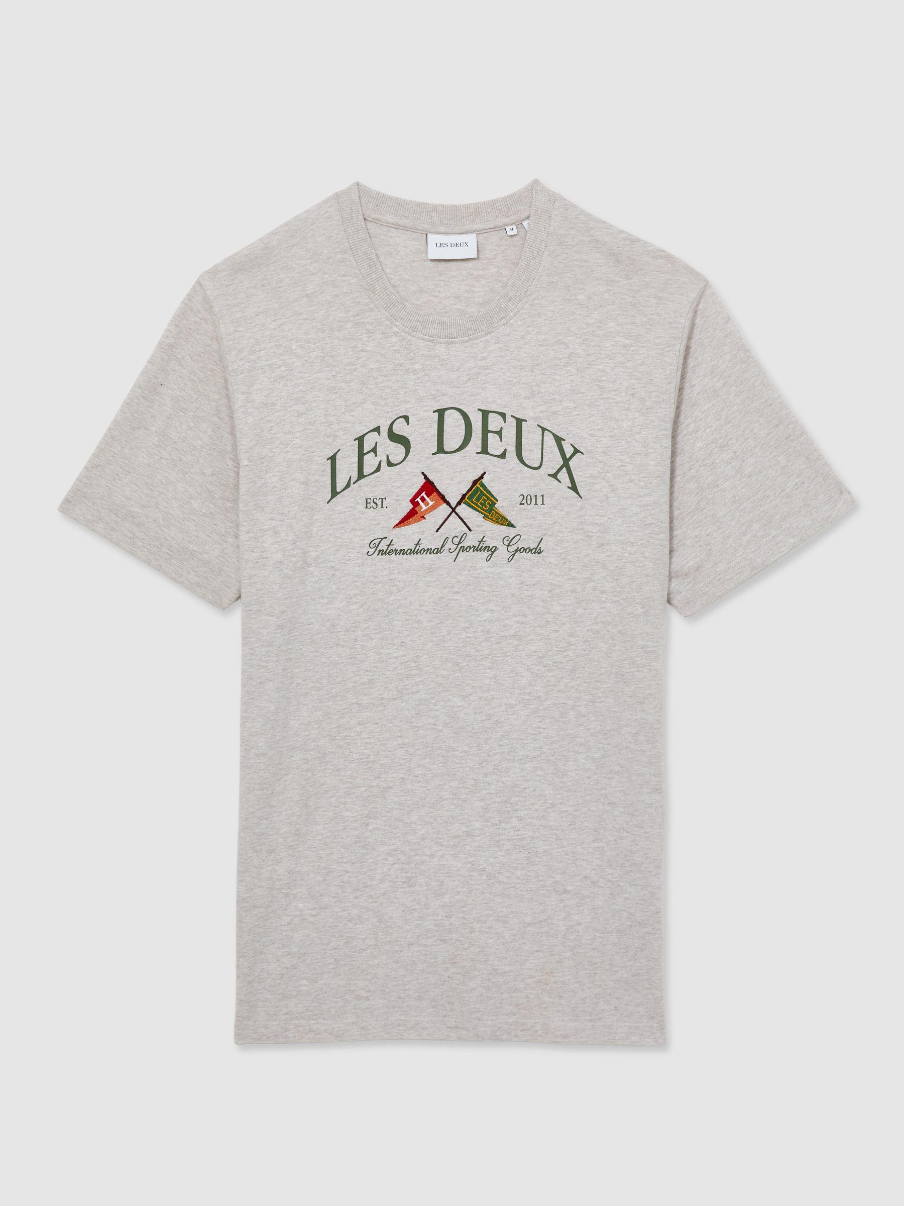 Organic-Cotton Ivy League T-Shirt in Oatmeal Product Image