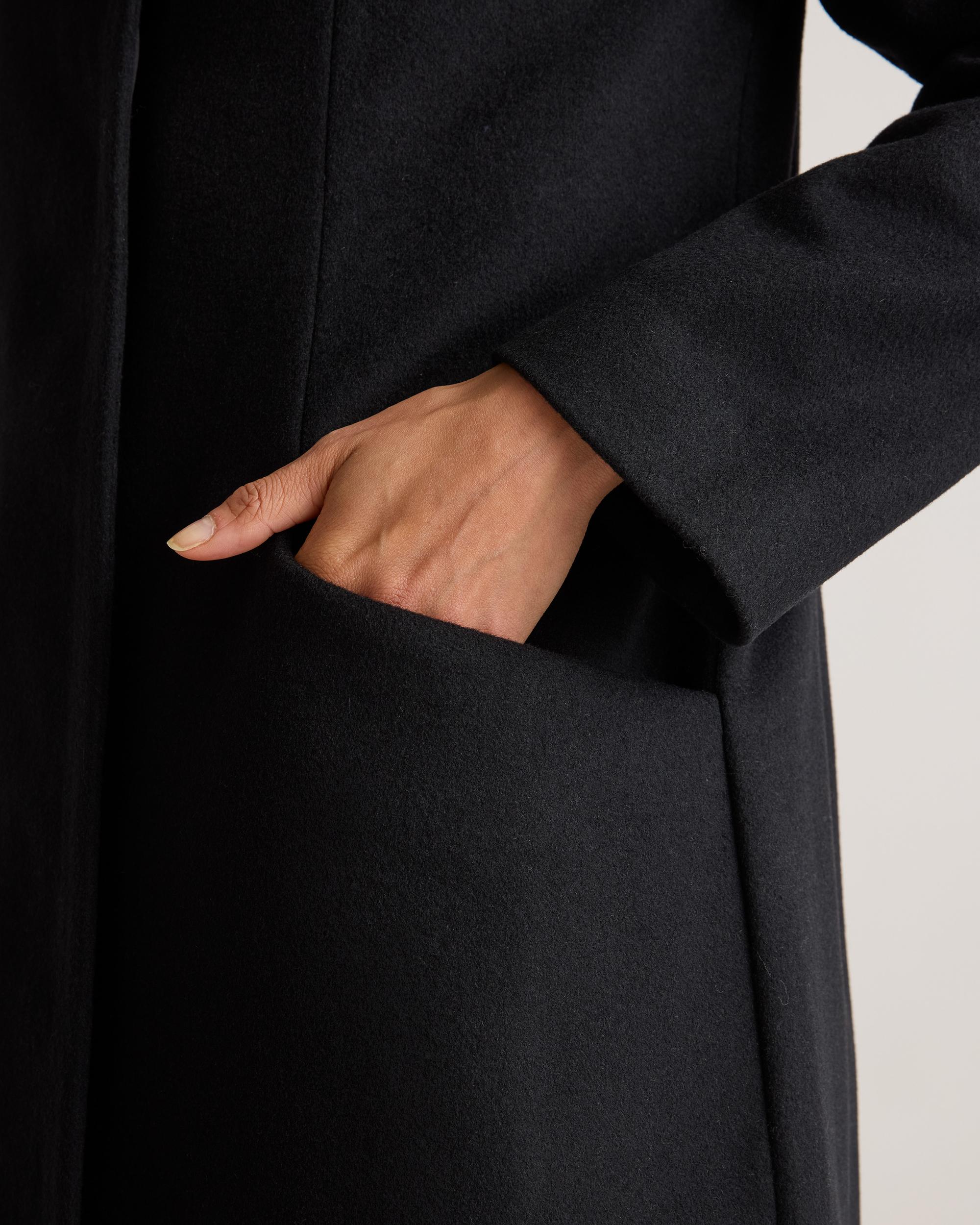 Quince | Women's Italian Wool Long Cocoon Coat Wool/Nylon Product Image