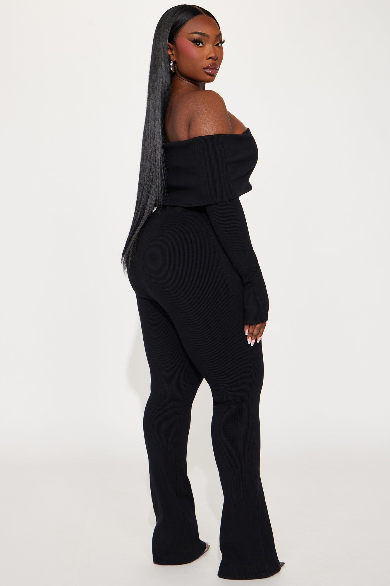 Amara Snatched Jumpsuit - Black Product Image