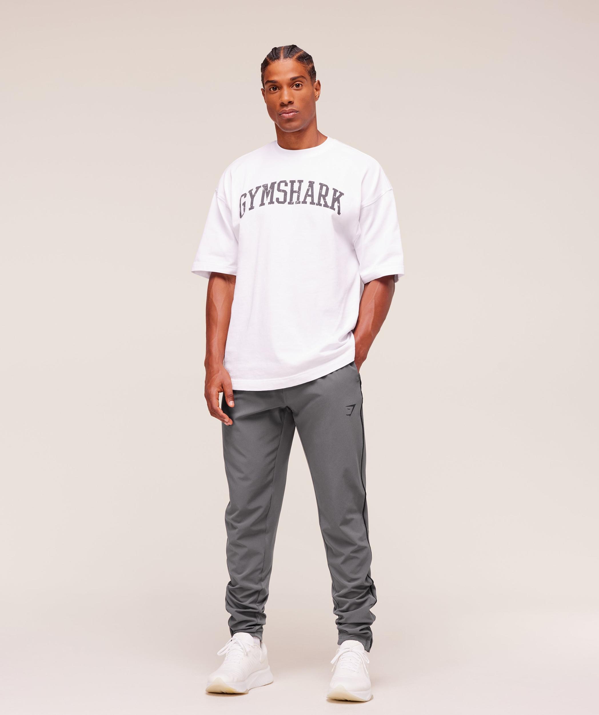 Gymshark Arrival Woven Block Joggers - Dark Grey Male Product Image
