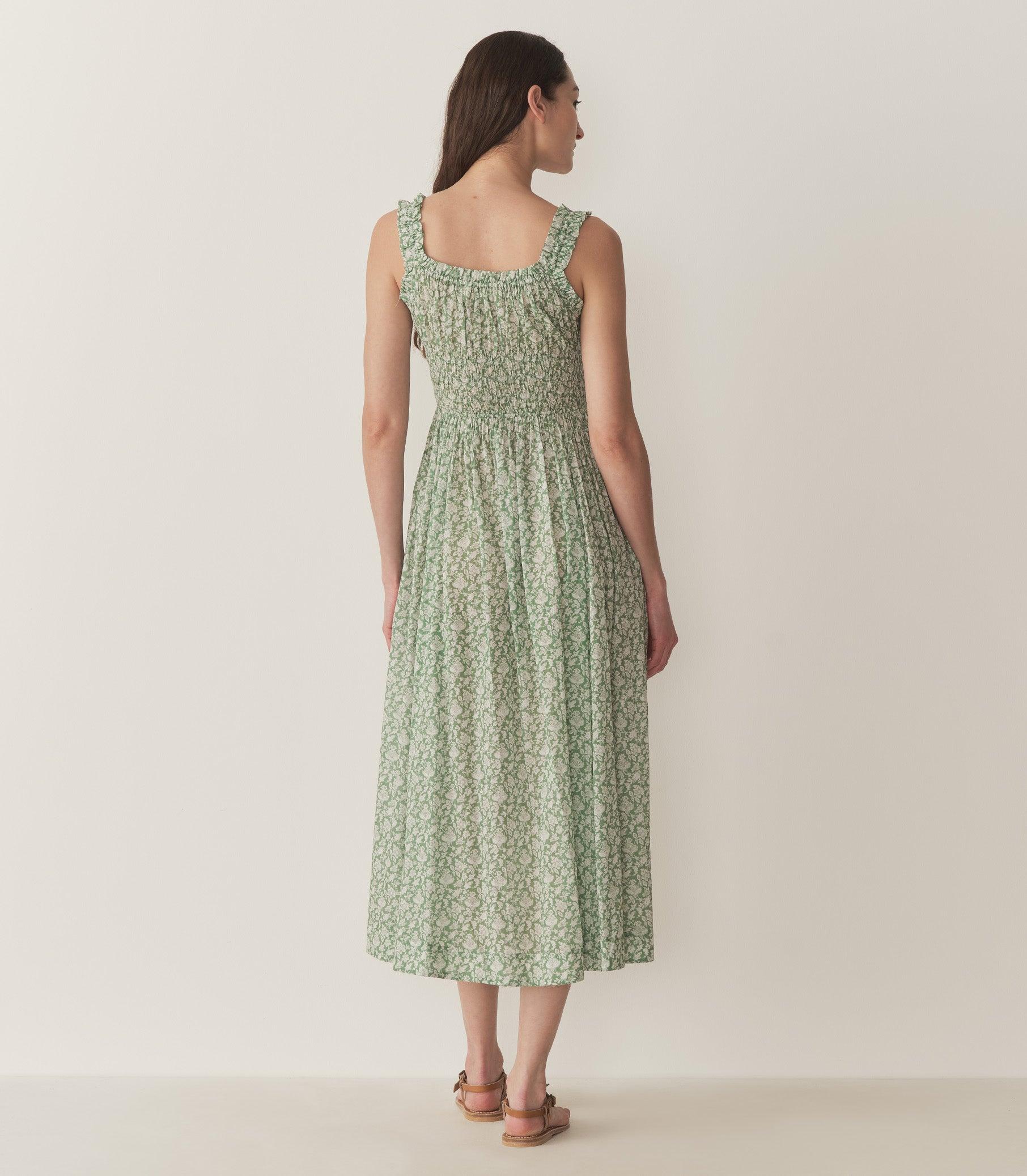 EMMARETTA DRESS -- PERIDOT TEA FLORAL Product Image