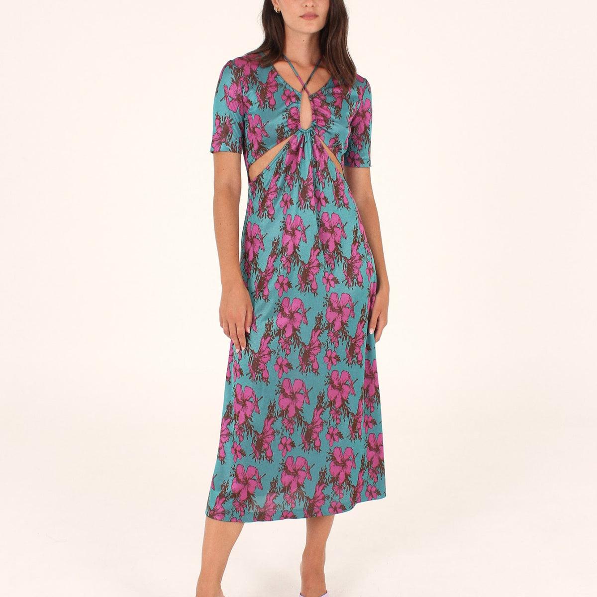 Cassilda Dress in Fuchsia Product Image