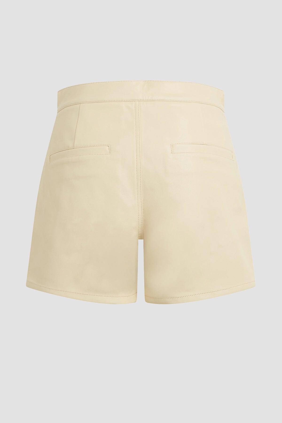 Front Yoke Pleated Short Female Product Image