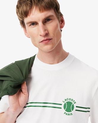 Men's Printed Embroidered Cotton Jersey T-Shirt Product Image