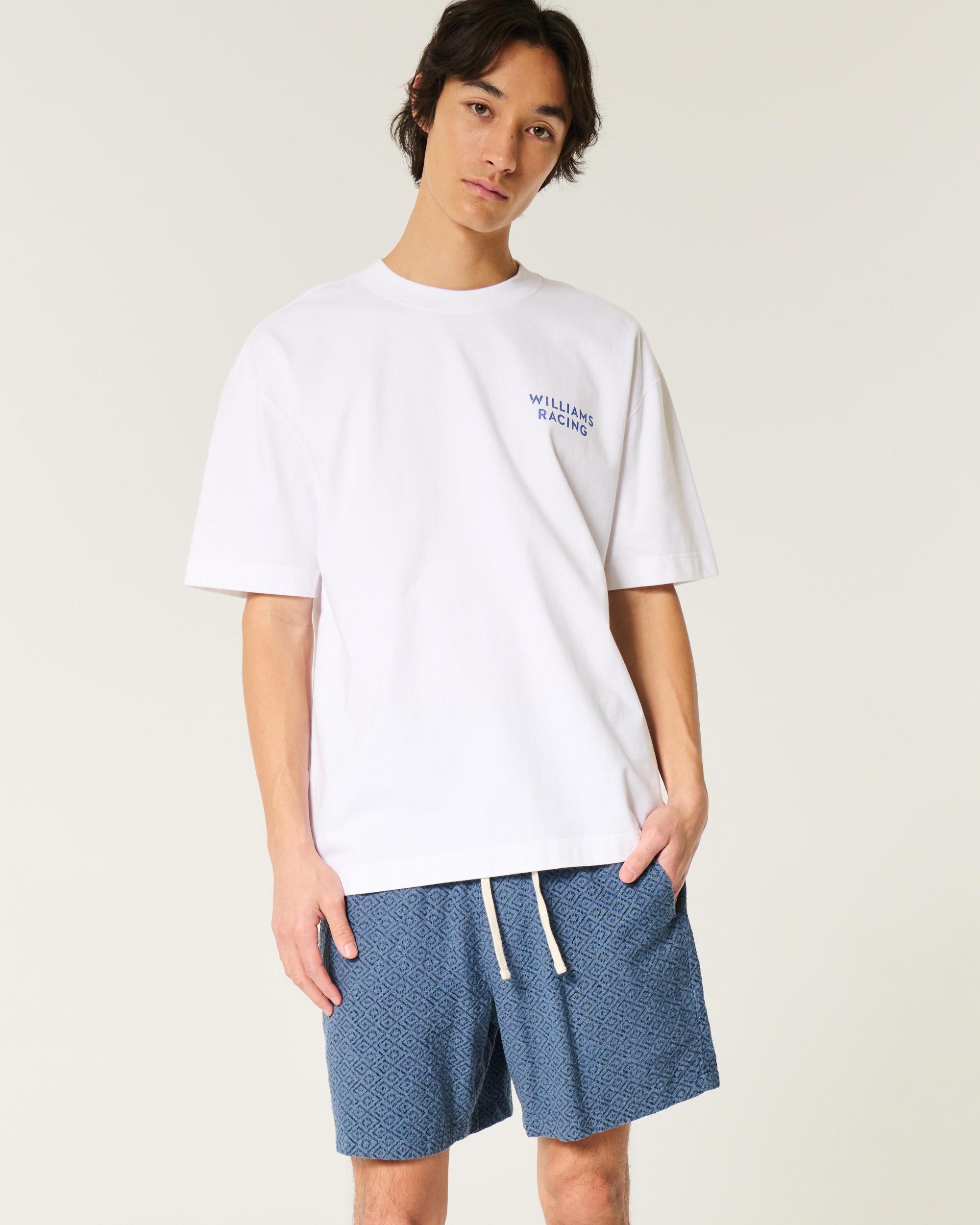 Mid-Thigh Twill Pull-On Shorts Product Image