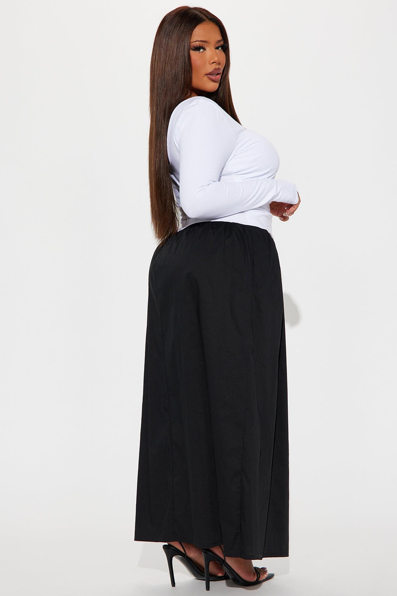 Jazmine Drop Waist Maxi Dress - Black/White Product Image