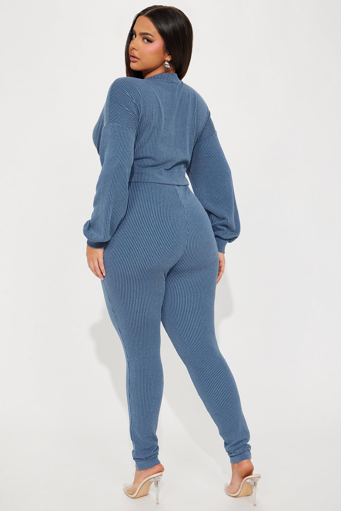 Kyra 2 Piece Jumpsuit Set - Blue Product Image