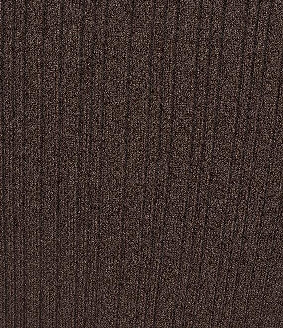 GB Ribbed Knit Asymmetrical Boat Neck Coordinating Tank Product Image