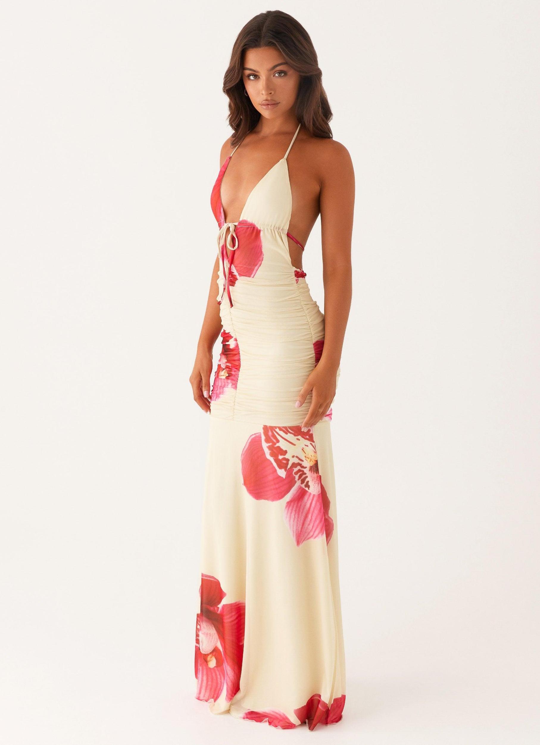 Hollywood Maxi Dress - Orchid Yellow Product Image