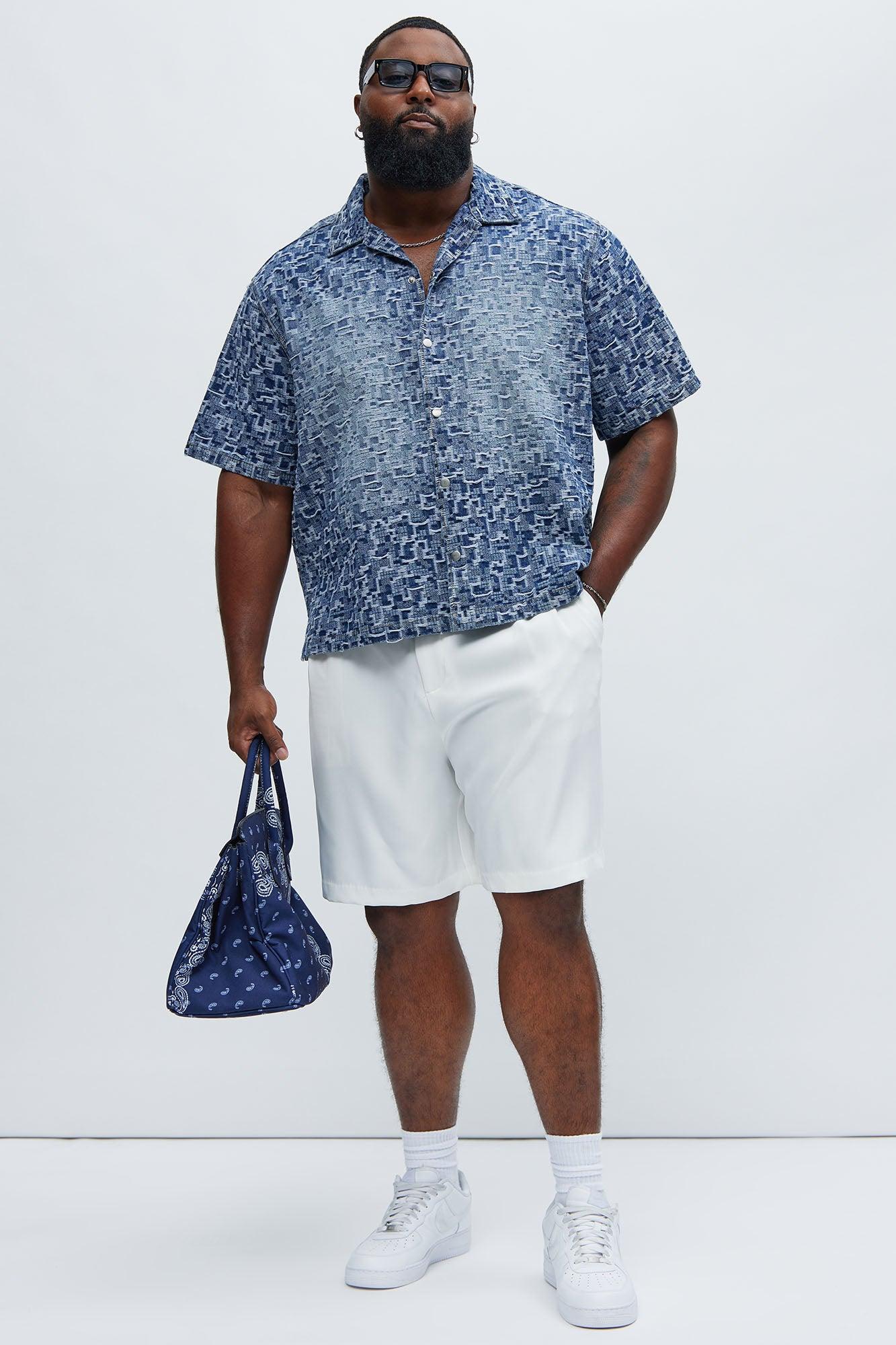 Arrow Jacquard Shirt - Light Blue Wash Product Image