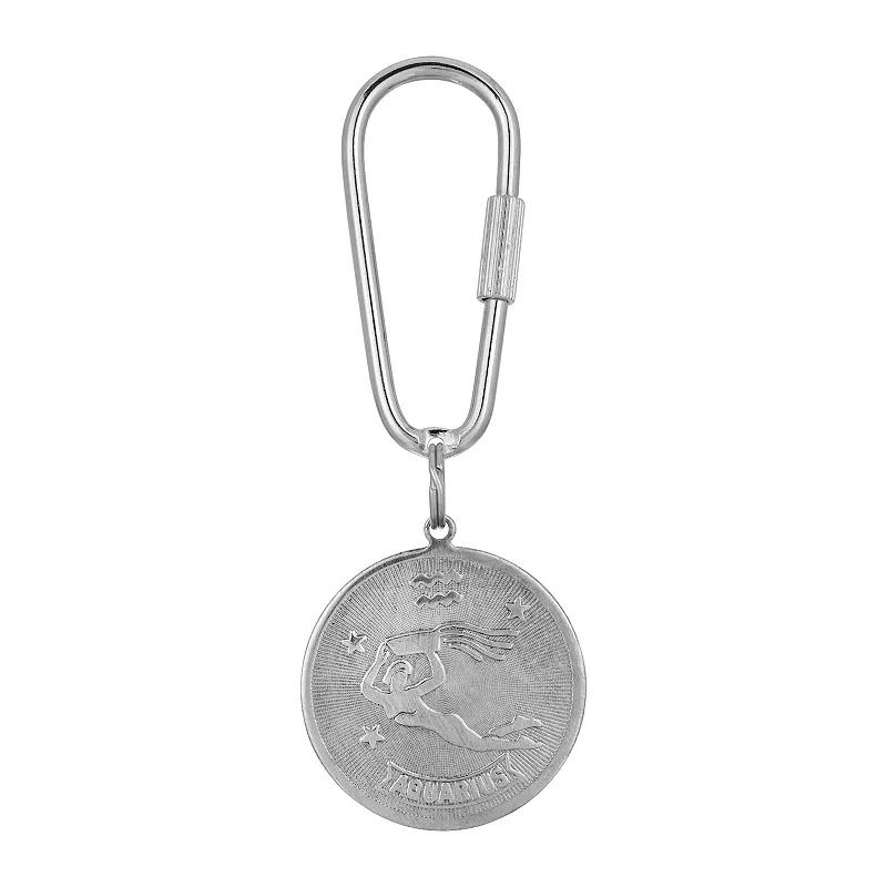 1928 Silver Tone Sagittarius Key Fob Product Image