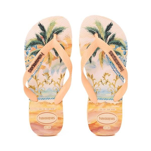 Womens Havaianas Top Tropicalia Flip-Flop - Peach Product Image