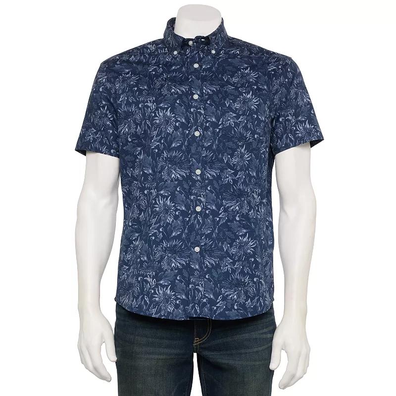 Men's Sonoma Goods For Life® Adaptive Short Sleeve Perfect Length Shirt,  Product Image