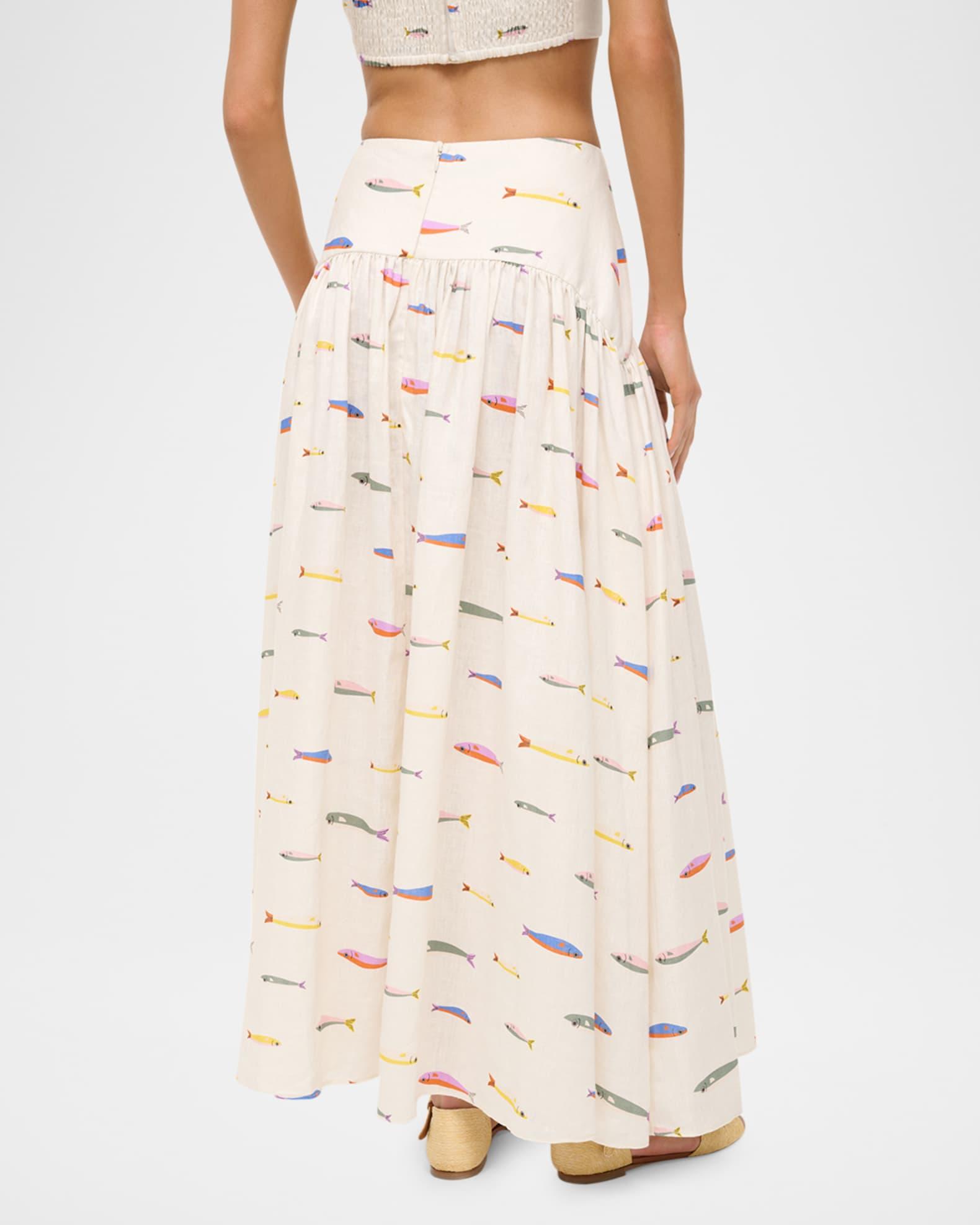 Procida Linen Maxi Skirt Product Image
