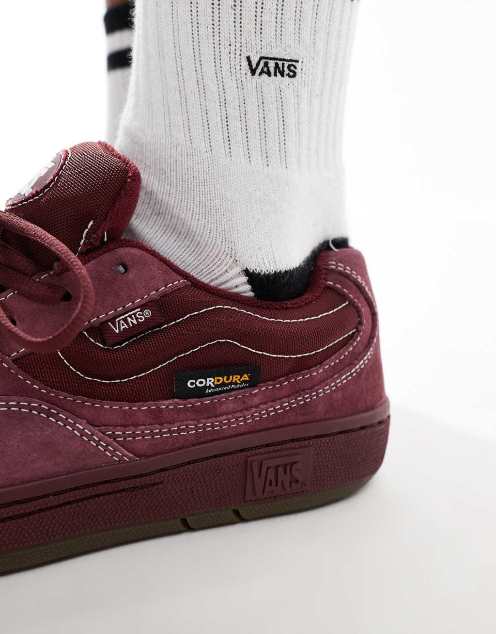 Vans Speed sneakers with Cordura in burgundy Product Image